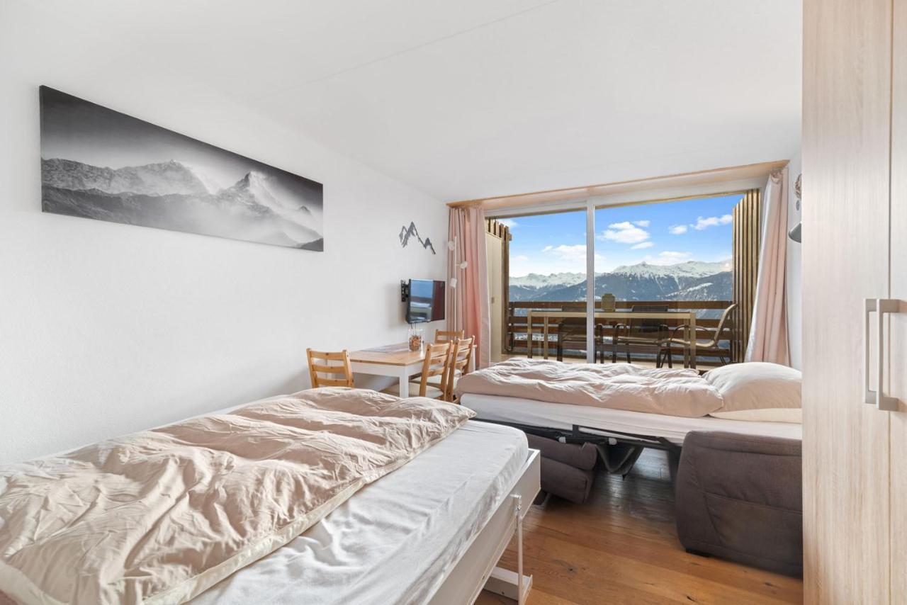 Chaleureux Studio A Anzere, Accessible A Ski, Proche De Tout Dış mekan fotoğraf
